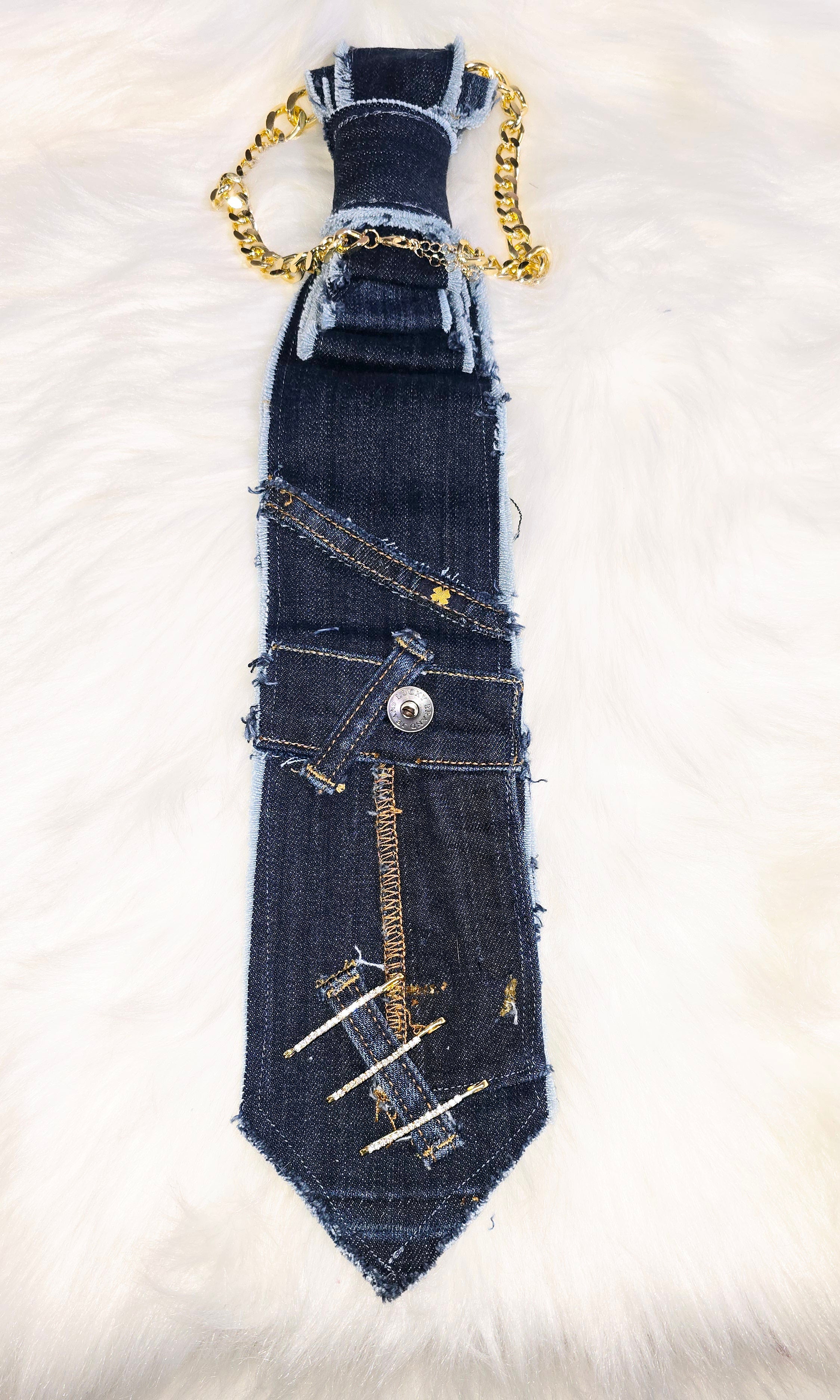 UnTied Affair — Deconstructed Denim Tie