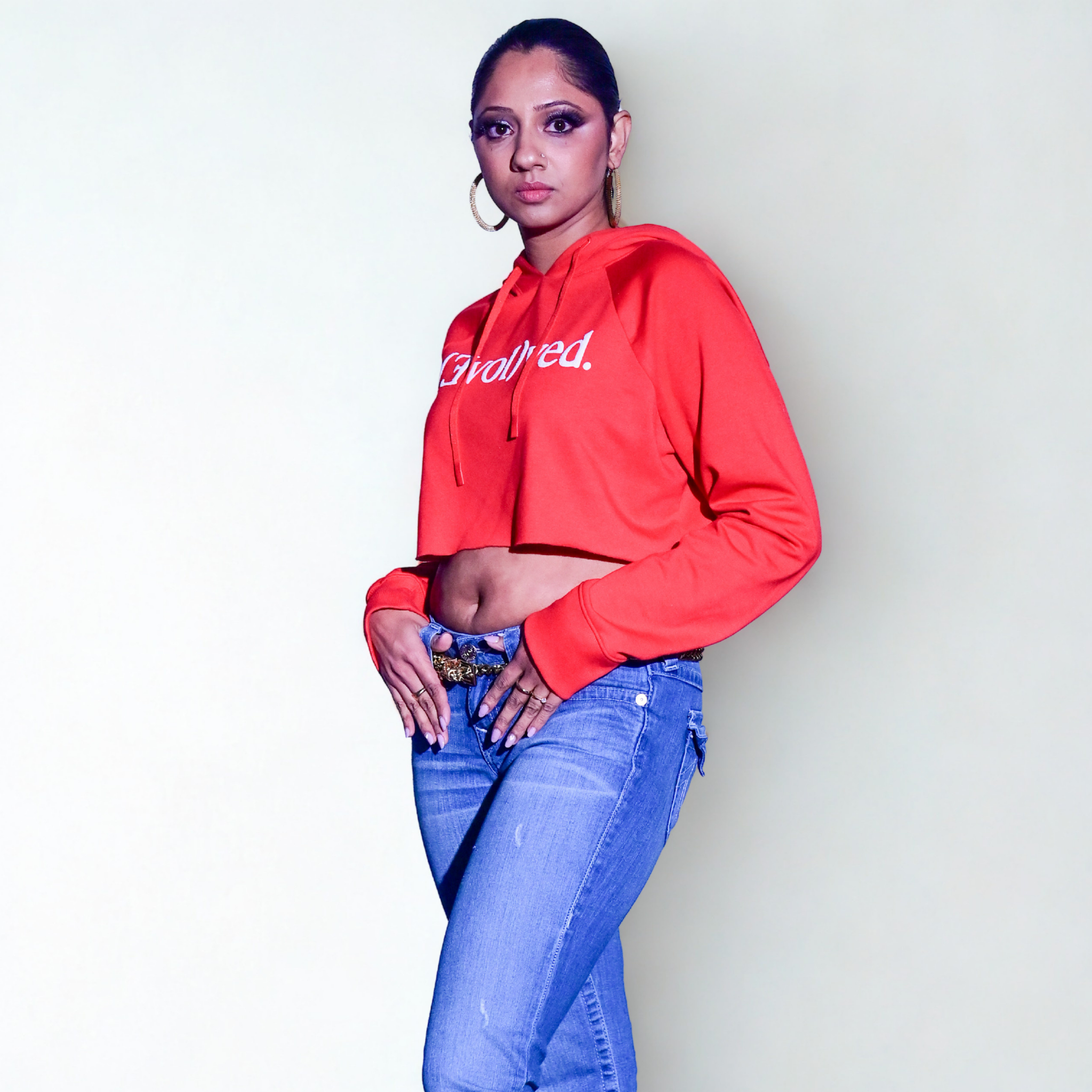 (Evol)ved Signature Cropped Hoodie