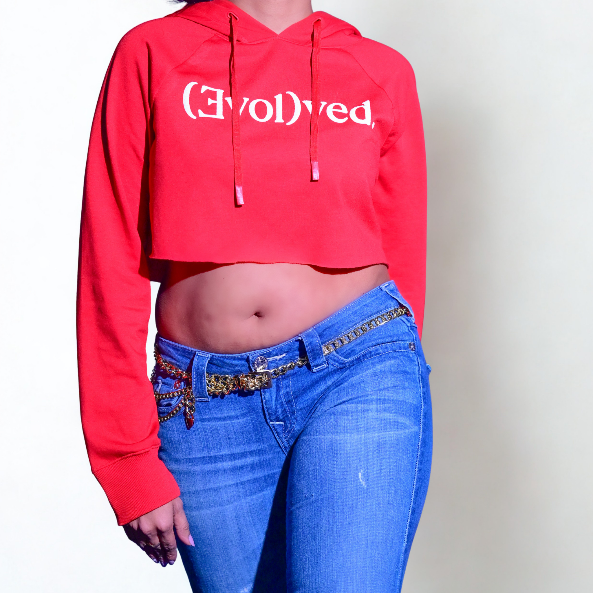 (Evol)ved Signature Cropped Hoodie