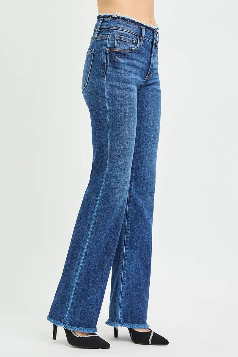 On The Edge Mid Rise Bootcut Jeans