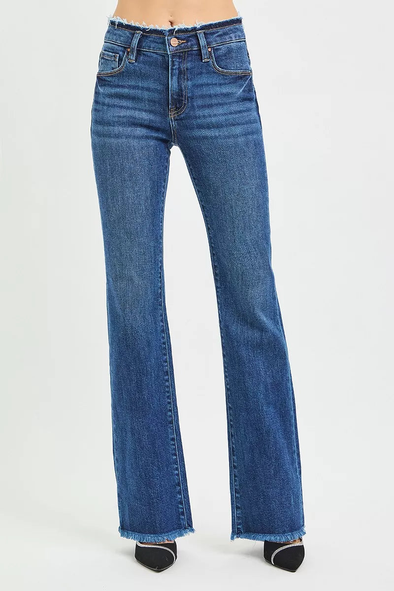 On The Edge Mid Rise Bootcut Jeans